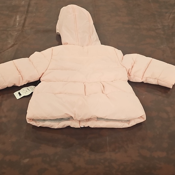 L Toddler Girls Puffer Jacket - Pink 18m NWT - Picture 8 of 8
